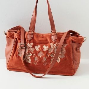 NWT - Duchess Velvet Weekender Bag